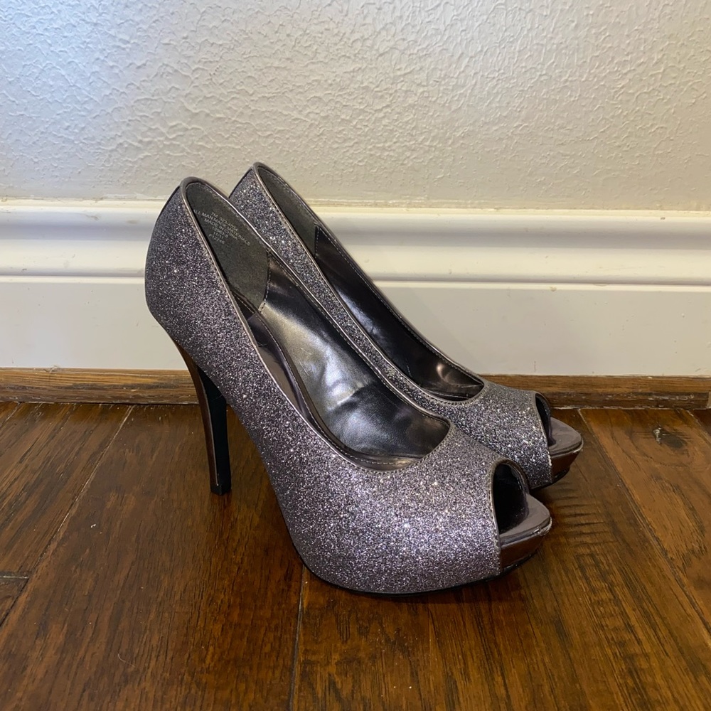 Jacqueline Ferrar sparkle platform heels from JCPenney